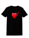 Shot Through the Heart Bleeding Womens Dark T-Shirt-TooLoud-Black-X-Small-Davson Sales