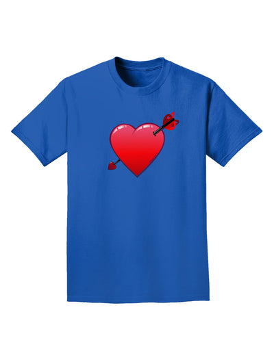 Shot Through the Heart Cute Adult Dark T-Shirt-Mens T-Shirt-TooLoud-Royal-Blue-Small-Davson Sales