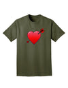 Shot Through the Heart Cute Adult Dark T-Shirt-Mens T-Shirt-TooLoud-Military-Green-Small-Davson Sales