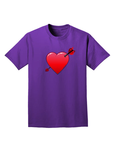 Shot Through the Heart Cute Adult Dark T-Shirt-Mens T-Shirt-TooLoud-Purple-Small-Davson Sales