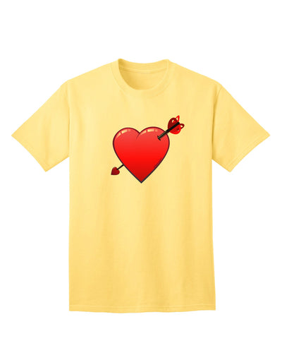 Shot Through the Heart Cute Adult T-Shirt-Mens T-Shirt-TooLoud-Yellow-Small-Davson Sales