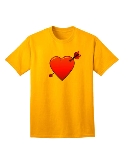 Shot Through the Heart Cute Adult T-Shirt-Mens T-Shirt-TooLoud-Gold-Small-Davson Sales