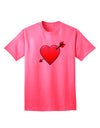 Shot Through the Heart Cute Adult T-Shirt-Mens T-Shirt-TooLoud-Neon-Pink-Small-Davson Sales