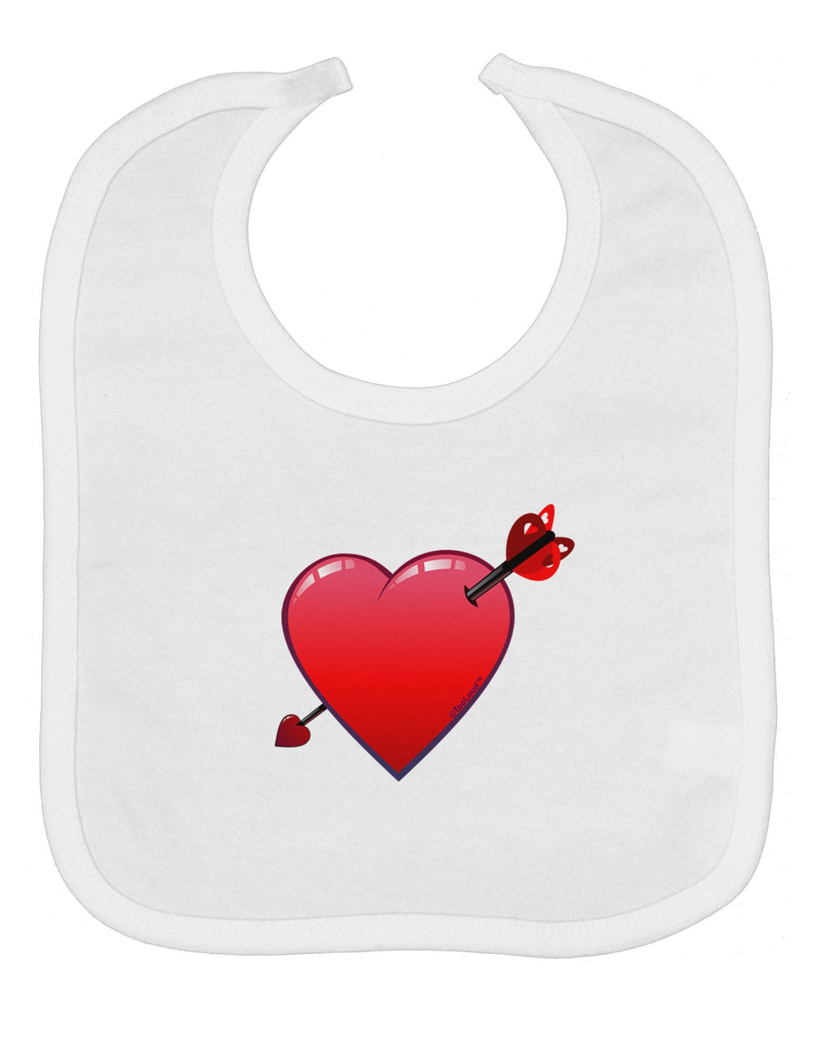 Shot Through the Heart Cute Baby Bib by