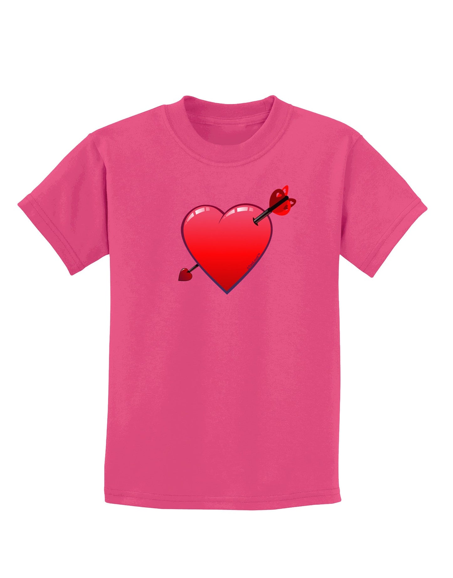 Shot Through the Heart Cute Childrens Dark T-Shirt-Childrens T-Shirt-TooLoud-Sangria-X-Small-Davson Sales