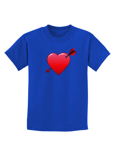 Shot Through the Heart Cute Childrens Dark T-Shirt-Childrens T-Shirt-TooLoud-Royal-Blue-X-Small-Davson Sales