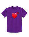 Shot Through the Heart Cute Childrens Dark T-Shirt-Childrens T-Shirt-TooLoud-Purple-X-Small-Davson Sales