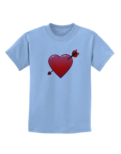 Shot Through the Heart Cute Childrens T-Shirt-Childrens T-Shirt-TooLoud-Light-Blue-X-Small-Davson Sales