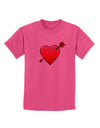 Shot Through the Heart Cute Childrens T-Shirt-Childrens T-Shirt-TooLoud-Sangria-X-Small-Davson Sales