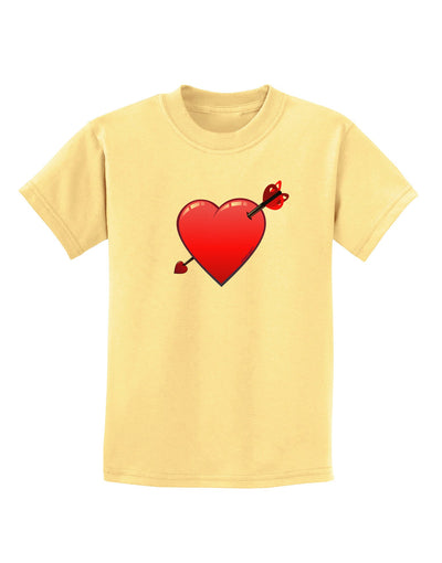 Shot Through the Heart Cute Childrens T-Shirt-Childrens T-Shirt-TooLoud-Daffodil-Yellow-X-Small-Davson Sales