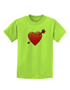 Shot Through the Heart Cute Childrens T-Shirt-Childrens T-Shirt-TooLoud-Lime-Green-X-Small-Davson Sales