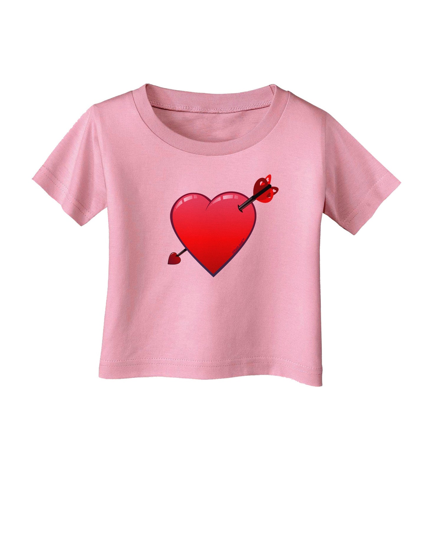 Shot Through the Heart Cute Infant T-Shirt-Infant T-Shirt-TooLoud-Candy-Pink-06-Months-Davson Sales