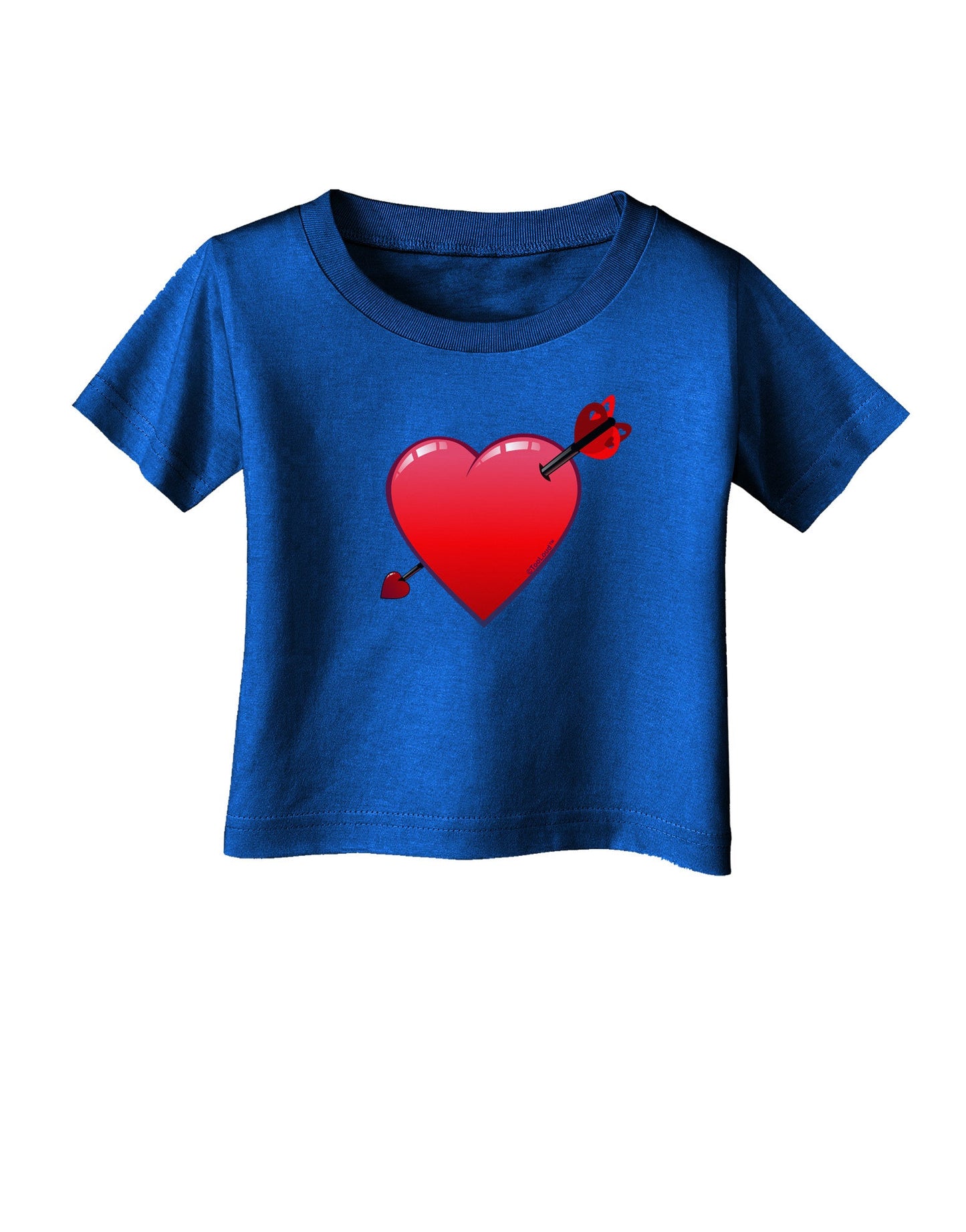 Shot Through the Heart Cute Infant T-Shirt Dark by-Infant T-Shirt-TooLoud-Royal-Blue-06-Months-Davson Sales