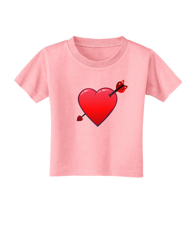 Shot Through the Heart Cute Toddler T-Shirt-Toddler T-Shirt-TooLoud-Candy-Pink-2T-Davson Sales