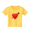 Shot Through the Heart Cute Toddler T-Shirt-Toddler T-Shirt-TooLoud-Yellow-2T-Davson Sales