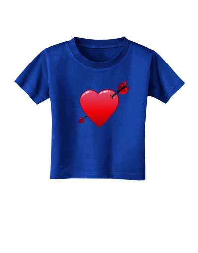 Shot Through the Heart Cute Toddler T-Shirt Dark by-Toddler T-Shirt-TooLoud-Royal-Blue-2T-Davson Sales