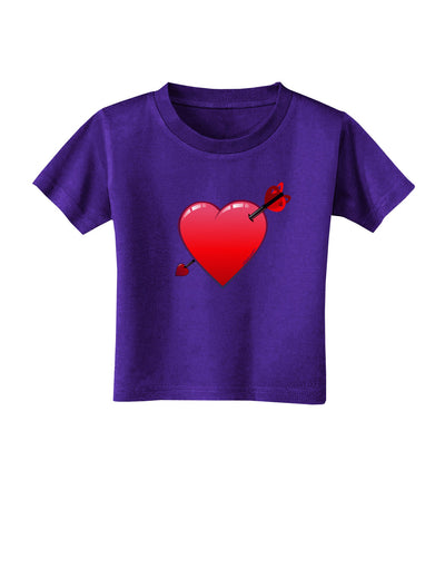 Shot Through the Heart Cute Toddler T-Shirt Dark by-Toddler T-Shirt-TooLoud-Purple-2T-Davson Sales