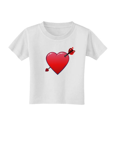 Shot Through the Heart Cute Toddler T-Shirt-Toddler T-Shirt-TooLoud-White-2T-Davson Sales