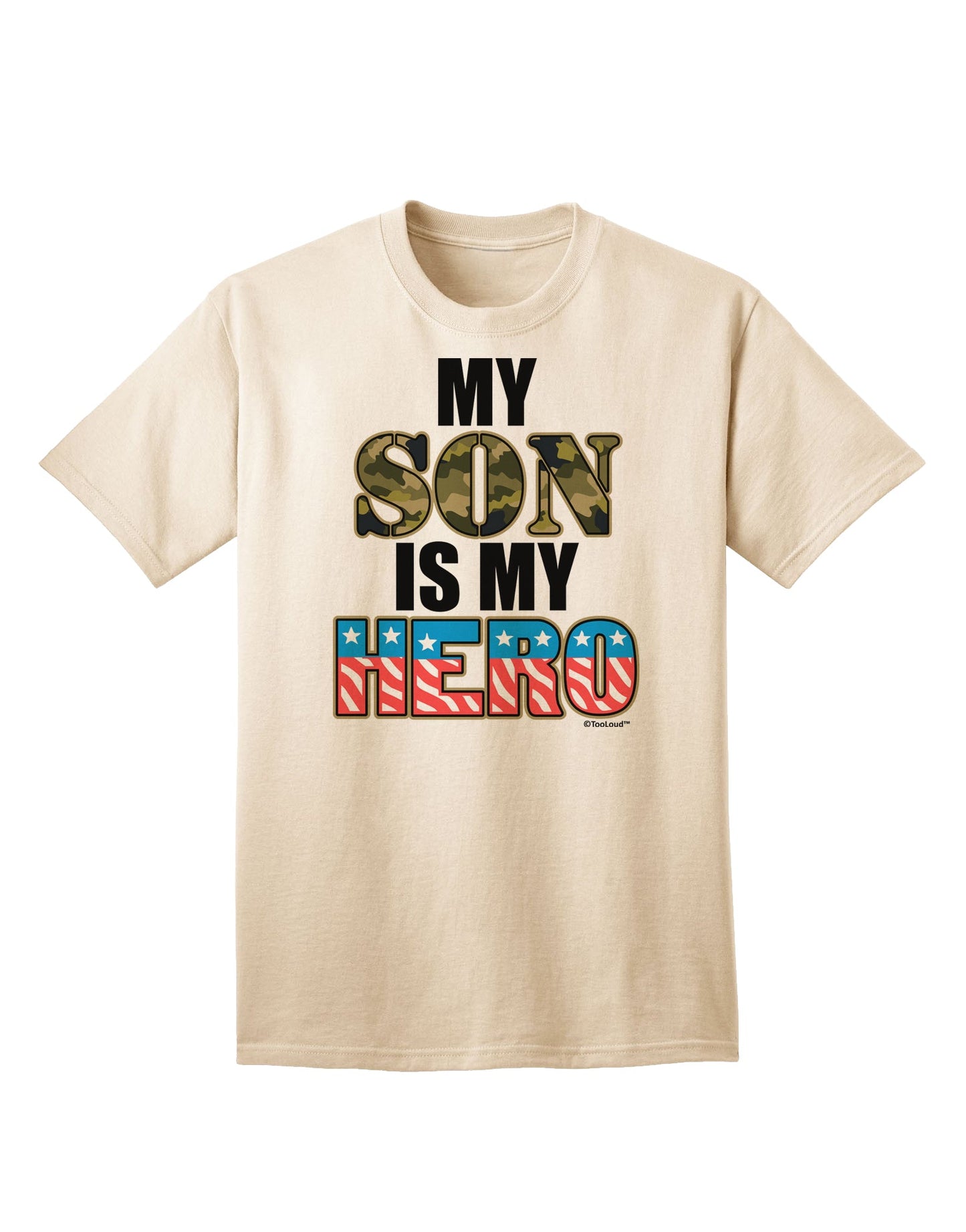 Showcase Your Patriotism with the Exquisite Armed Forces Adult T-Shirt by TooLoud-Mens T-shirts-TooLoud-Natural-Small-Davson Sales