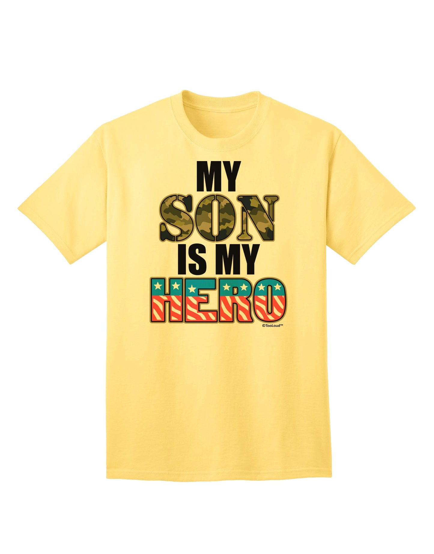 Showcase Your Patriotism with the Exquisite Armed Forces Adult T-Shirt by TooLoud-Mens T-shirts-TooLoud-Yellow-Small-Davson Sales