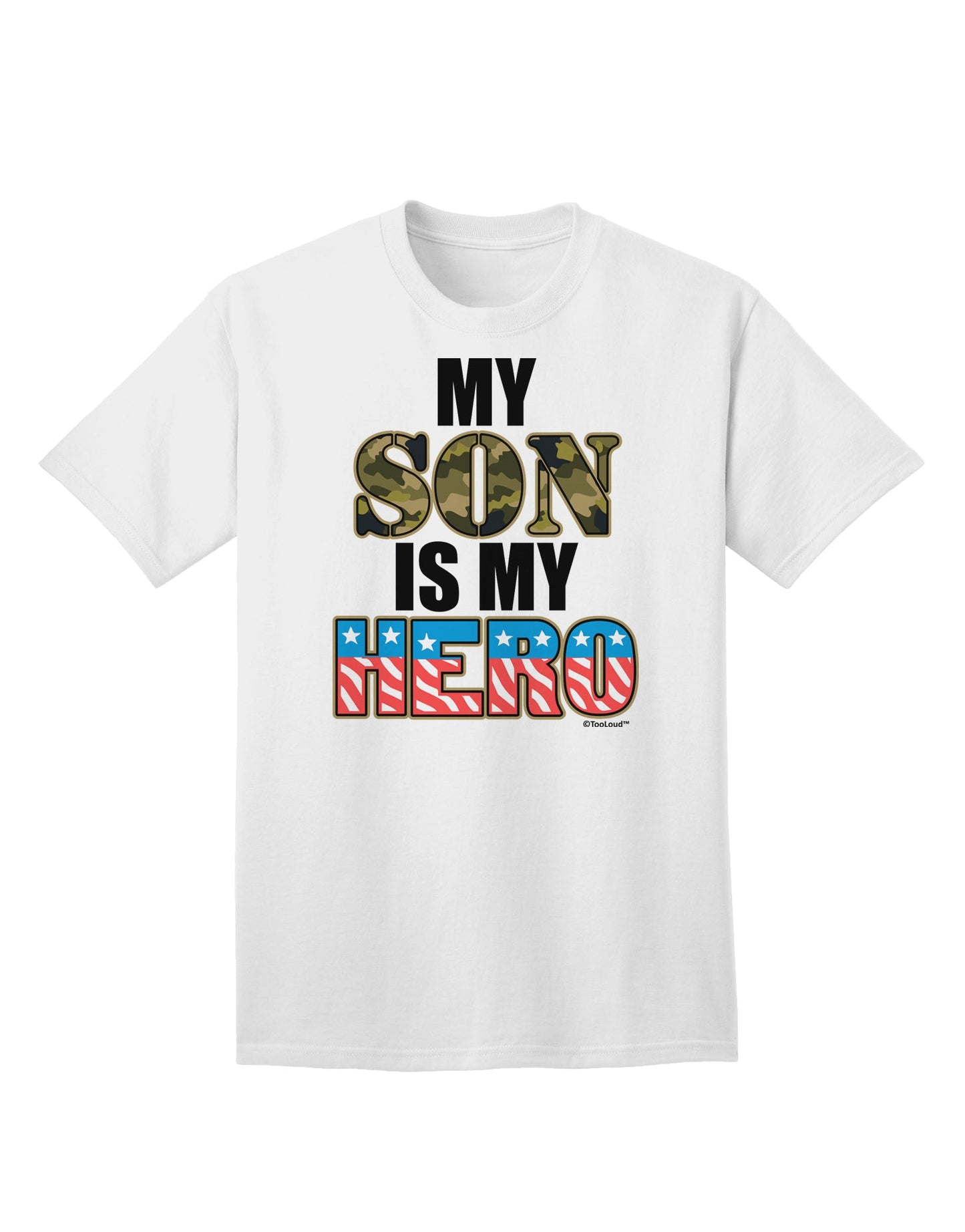 Showcase Your Patriotism with the Exquisite Armed Forces Adult T-Shirt by TooLoud-Mens T-shirts-TooLoud-White-Small-Davson Sales