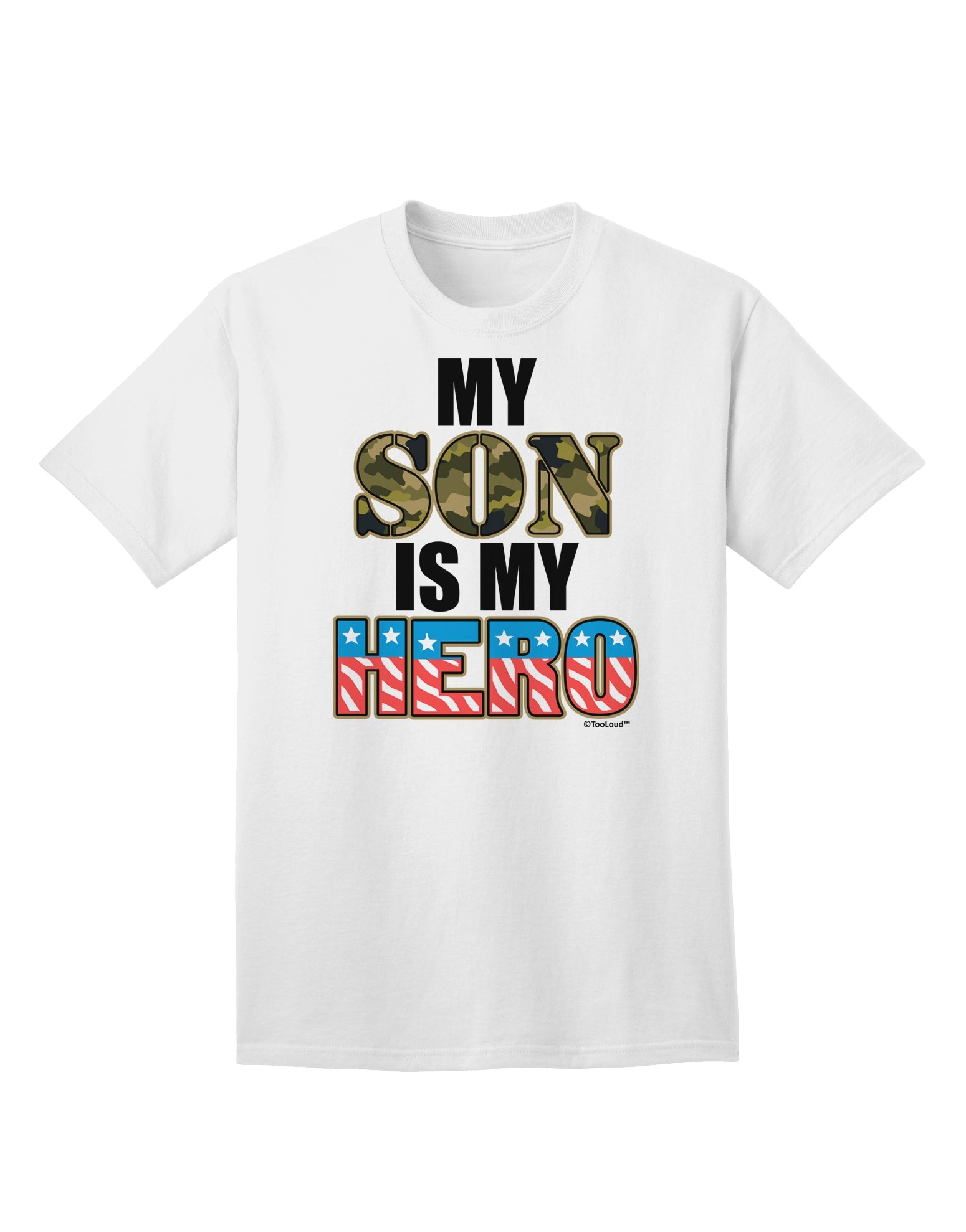 Showcase Your Patriotism with the Exquisite Armed Forces Adult T-Shirt by TooLoud-Mens T-shirts-TooLoud-White-Small-Davson Sales