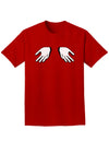 Shrugging Hands Adult Dark T-Shirt-Mens T-Shirt-TooLoud-Red-Small-Davson Sales