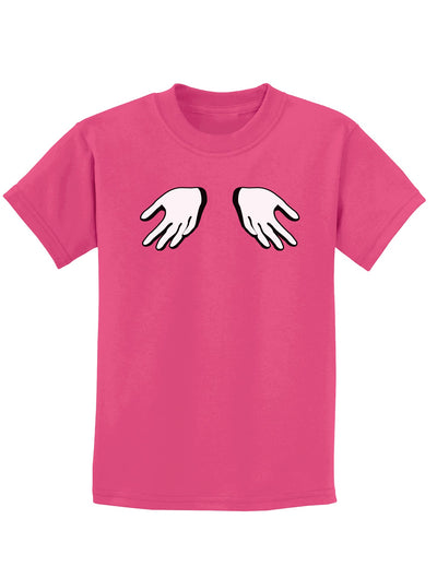 Shrugging Hands Childrens Dark T-Shirt-Childrens T-Shirt-TooLoud-Sangria-X-Small-Davson Sales