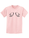 Shrugging Hands Childrens T-Shirt-Childrens T-Shirt-TooLoud-PalePink-X-Small-Davson Sales