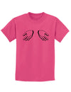 Shrugging Hands Childrens T-Shirt-Childrens T-Shirt-TooLoud-Sangria-X-Small-Davson Sales