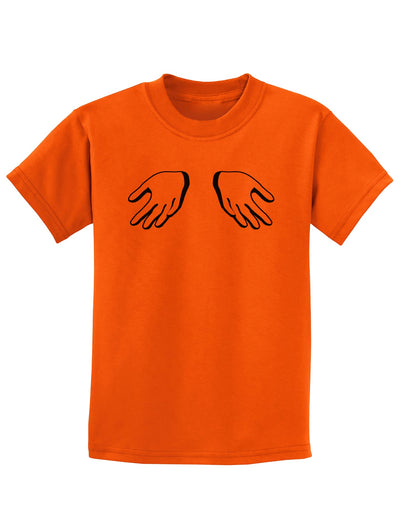 Shrugging Hands Childrens T-Shirt-Childrens T-Shirt-TooLoud-Orange-X-Small-Davson Sales