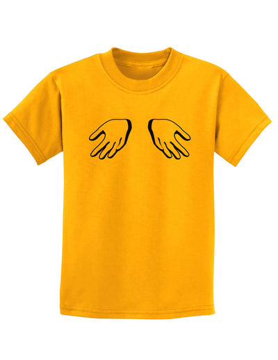 Shrugging Hands Childrens T-Shirt-Childrens T-Shirt-TooLoud-Gold-X-Small-Davson Sales