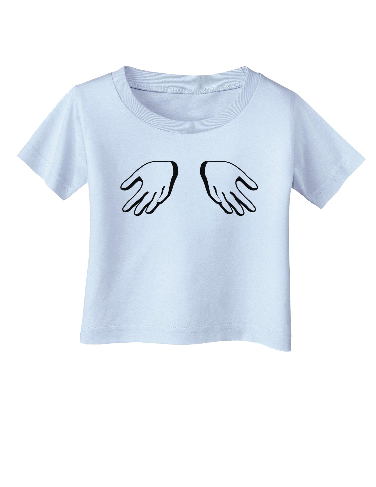 Shrugging Hands Infant T-Shirt-Infant T-Shirt-TooLoud-Light-Blue-06-Months-Davson Sales