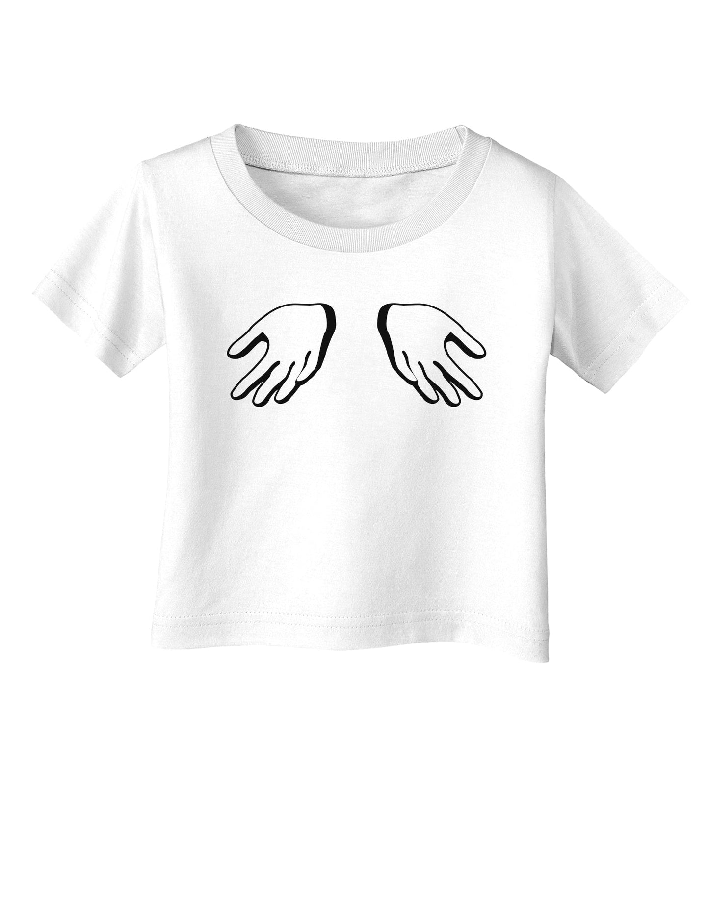 Shrugging Hands Infant T-Shirt-Infant T-Shirt-TooLoud-White-06-Months-Davson Sales