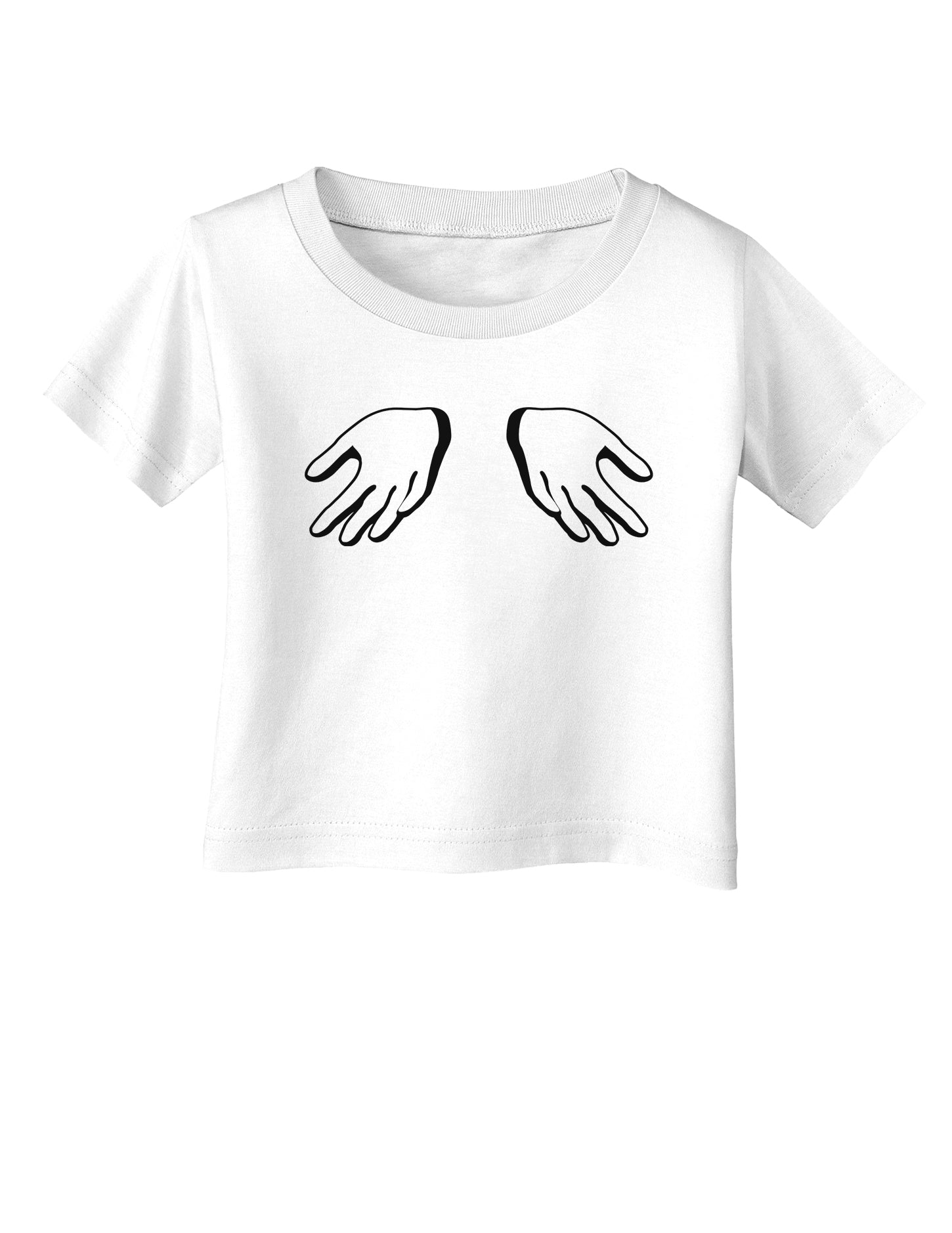 Shrugging Hands Infant T-Shirt-Infant T-Shirt-TooLoud-White-06-Months-Davson Sales