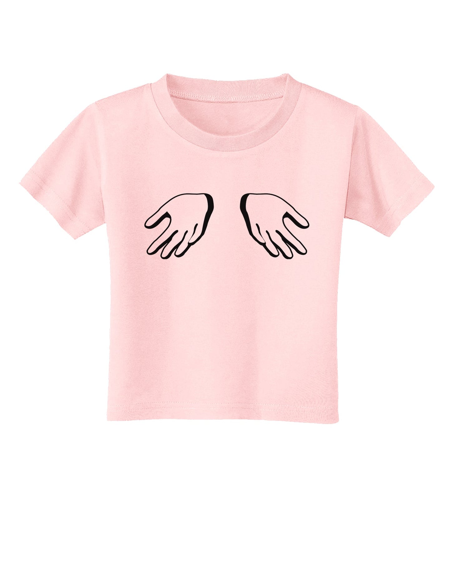 Shrugging Hands Toddler T-Shirt-Toddler T-Shirt-TooLoud-Light-Pink-2T-Davson Sales