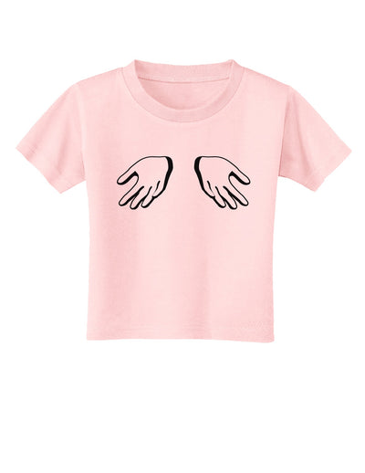 Shrugging Hands Toddler T-Shirt-Toddler T-Shirt-TooLoud-Light-Pink-2T-Davson Sales