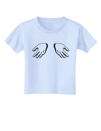 Shrugging Hands Toddler T-Shirt-Toddler T-Shirt-TooLoud-Light-Blue-2T-Davson Sales