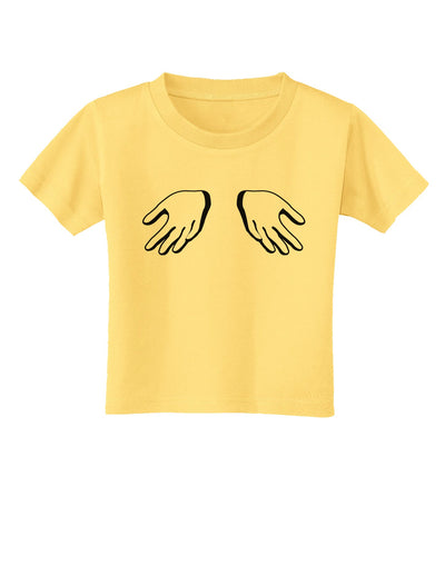 Shrugging Hands Toddler T-Shirt-Toddler T-Shirt-TooLoud-Daffodil-Yellow-2T-Davson Sales