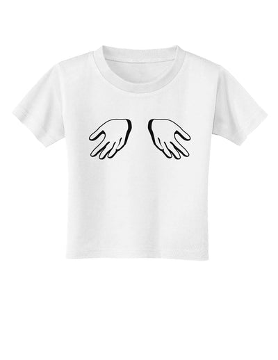 Shrugging Hands Toddler T-Shirt-Toddler T-Shirt-TooLoud-White-2T-Davson Sales