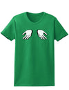 Shrugging Hands Womens Dark T-Shirt-TooLoud-Kelly-Green-X-Small-Davson Sales