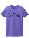 Shrugging Hands Womens T-Shirt-Womens T-Shirt-TooLoud-Violet-X-Small-Davson Sales