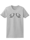 Shrugging Hands Womens T-Shirt-Womens T-Shirt-TooLoud-AshGray-X-Small-Davson Sales