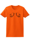 Shrugging Hands Womens T-Shirt-Womens T-Shirt-TooLoud-Orange-X-Small-Davson Sales