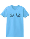 Shrugging Hands Womens T-Shirt-Womens T-Shirt-TooLoud-Aquatic-Blue-X-Small-Davson Sales