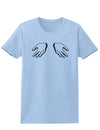 Shrugging Hands Womens T-Shirt-Womens T-Shirt-TooLoud-Light-Blue-X-Small-Davson Sales