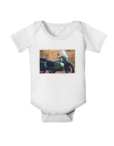 Sidecar Motorcycle Photo Baby Romper Bodysuit-Baby Romper-TooLoud-White-06-Months-Davson Sales