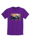 Sidecar Motorcycle Photo Childrens Dark T-Shirt-Childrens T-Shirt-TooLoud-Purple-X-Small-Davson Sales