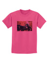 Sidecar Motorcycle Photo Childrens T-Shirt-Childrens T-Shirt-TooLoud-Sangria-X-Small-Davson Sales