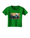 Sidecar Motorcycle Photo Toddler T-Shirt Dark-Toddler T-Shirt-TooLoud-Clover-Green-2T-Davson Sales